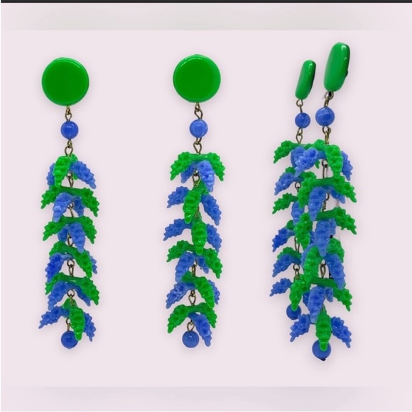 Retro Costume Jewelry Statement Earrings Lot - Picture 2 of 9